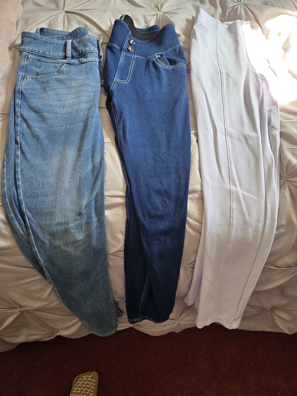 HALARA Trio: Light Blue, Dark Blue & White Women’s Jeggings
